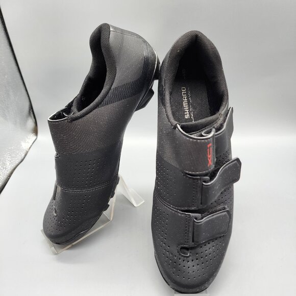 Shimano XC1 SH-XC100 Men’s 10.5 EU45 MTB Cycling Shoes SPD Cleats Black - Picture 2 of 7